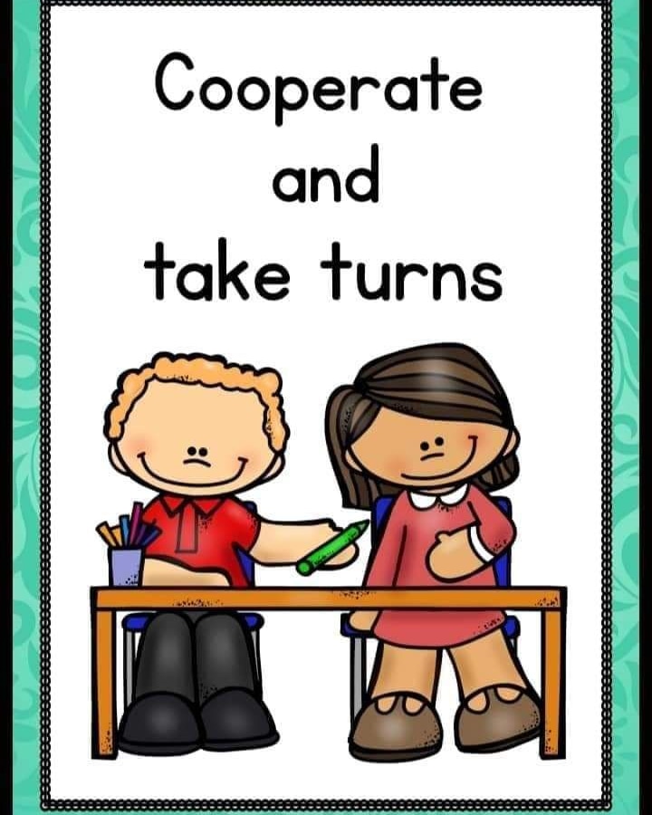 Ilanthalir_pre's tweet photo. How do kids show cooperation?

Listen carefully to others so you can understand what they are saying. Share or take turns when more than one person wants the same thing. Compromise when you have a serious conflict. Do your part of a shared task and do the very best that you can. https://t.co/knyOVboHj5