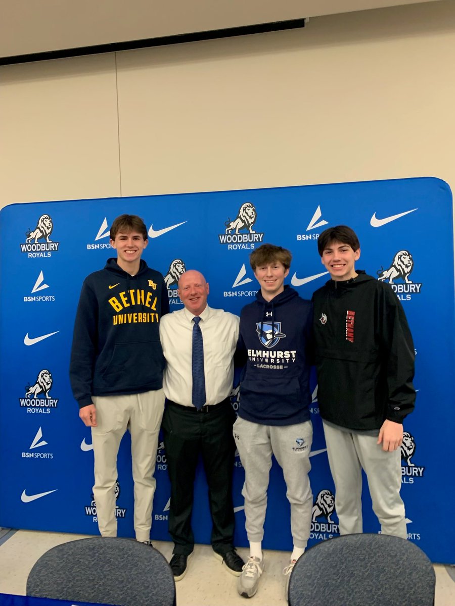 Congrats to these 3 guys!  Carter to Bethel and Cayden to Bethany to continue playing basketball…Sam off to Elmhurst to play lacrosse!  We are all proud and excited!  Good luck boys!