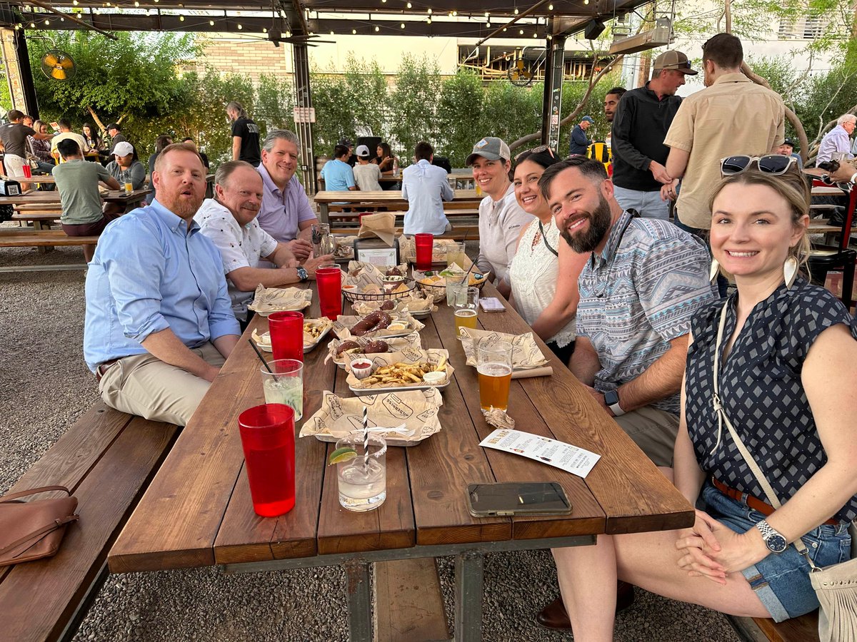 ISAssoc's tweet photo. The #ISA23 party continues at the DTPHX Beer Garden! Such a fun way to end an incredible week. https://t.co/jfeN07g4iN