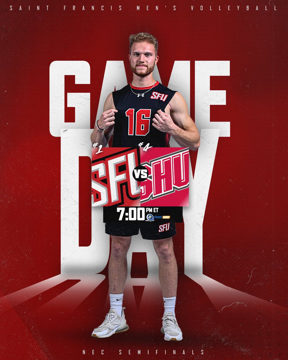 RedFlashMVB's tweet image. NEC. SEMIFINAL. GAMEDAY. 

📍Loretto, Pa.
🕖 7:00 PM
📊 bit.ly/3FzdlqJ
📺 bit.ly/3rT7TLR

🔴⚡️🏐
#GoRedFlash #RedFlashmvb