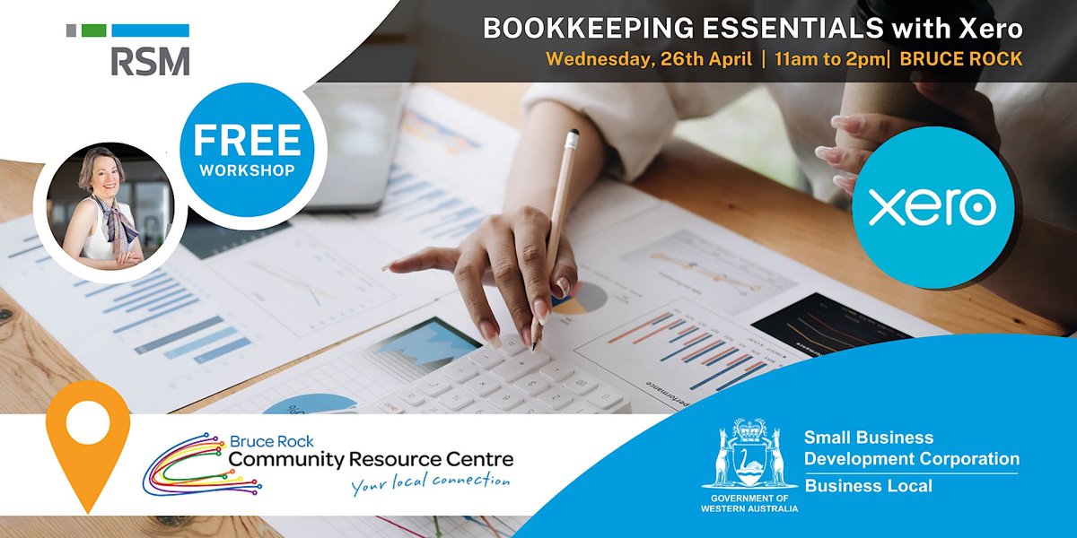 bruce_rockCRC's tweet photo. Xero Course - Free 
Contact the Bruce Rock CRC to secure your spot. 
Coming up on Wednesday 26th April 2023 11am to 2pm. https://t.co/KDLm1lXimQ
