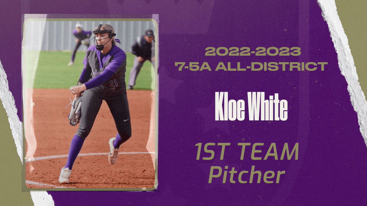 Congratulations to <a href="/Kloe_white/">Kloe</a> for making 1st Team All-District! 💜💛