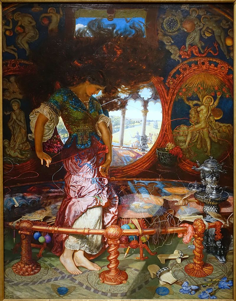 Symbolist art is filled with pattern and texture, from Holman Hunt to Klimt: gold-leaf, silken robes