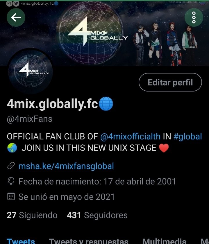 4mixFans's tweet photo. ¡#UNIX BRING YOU UPDATED INFORMATION ON #4MIX NOW ON FACEBOOK AND TIK TOK! 🔥
TW : https://t.co/H1Lq5qAnLg
IG:  https://t.co/eKpBreM1Fb
 FB: https://t.co/B4MJz3KO7m
TIKTOK:
https://t.co/rtl4pN4RMs https://t.co/nQyGLaMsh9