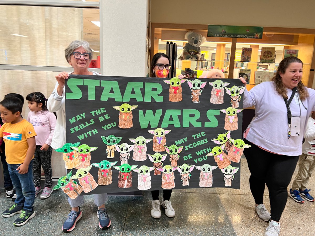 PadronBadgers's tweet photo. We cheered for our students and encouraged them to do their best on the STAAR!🌟🌟🌟 GO BADGERS!💛🦡🐾
#WeAreAISD #AISDProud 
@katrinabailey08 https://t.co/IpeRrzQ0FL