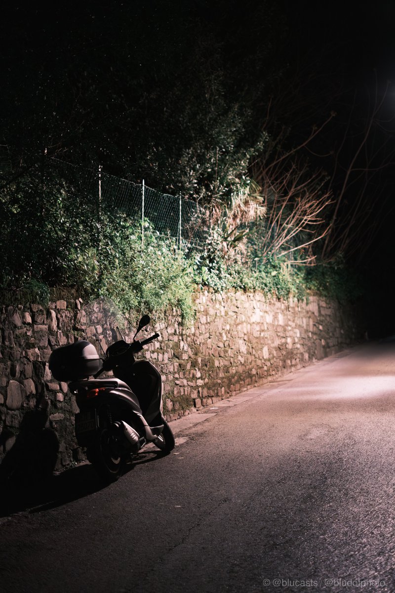 Just a scooter in a cool spot