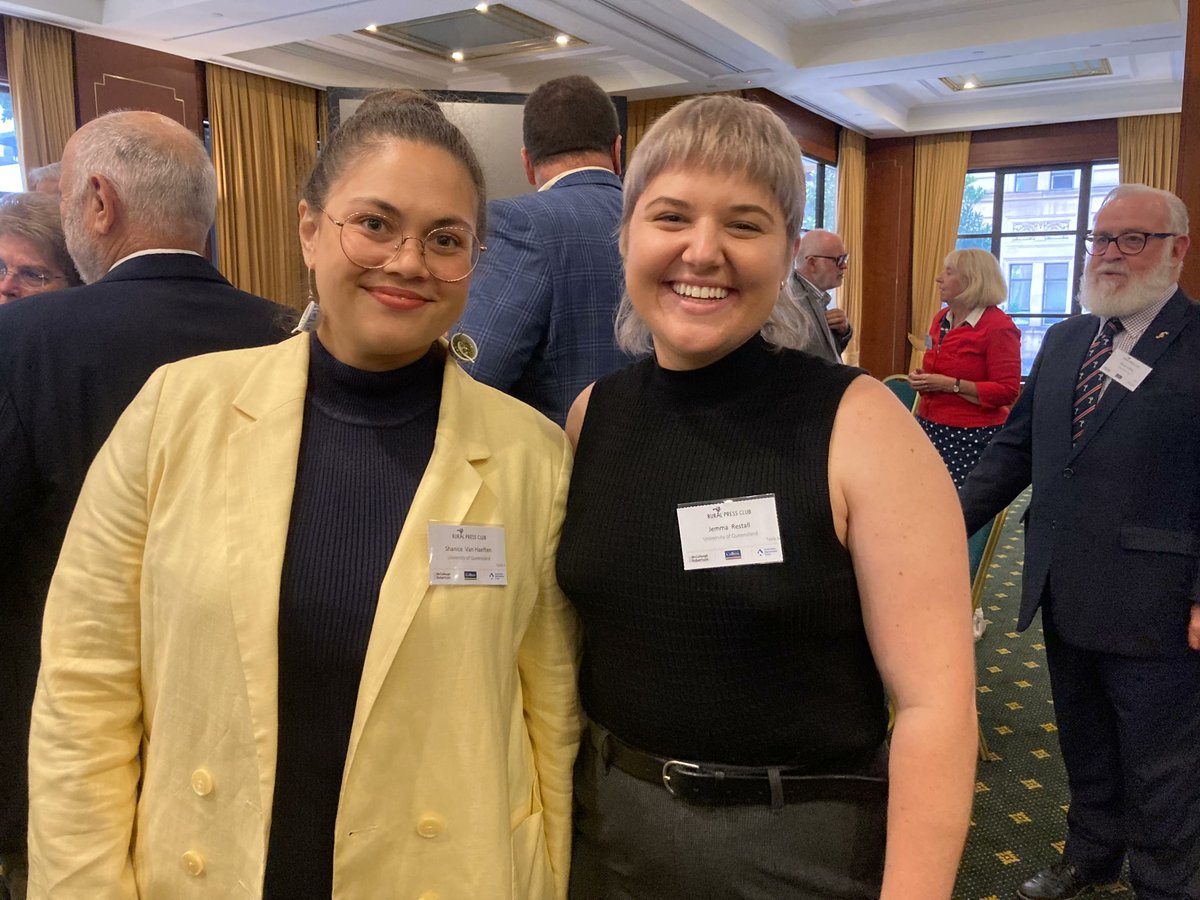 CrawfordFund's tweet photo. 🌟 Great to see Scholars @shanice_vanhaef and @JemmaRestall at our Doing Well by Doing Good event in QLD this morning! Big thank you to QLD Committee member, Michelle Sinn, for the great shots!

See #WhyAg4Dev is the way forward 👉 https://t.co/1nlnc7Uxta

#NextGenAg4D https://t.co/SyqgyCOHsy