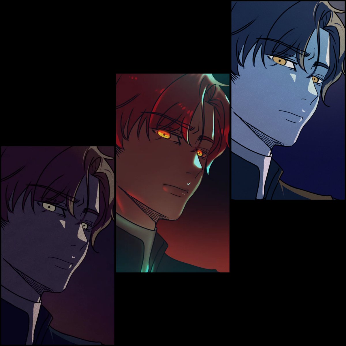 mellowrainy2020's tweet photo. that said, which of these coloring/shading is best for this concept? https://t.co/il4BTJluBt