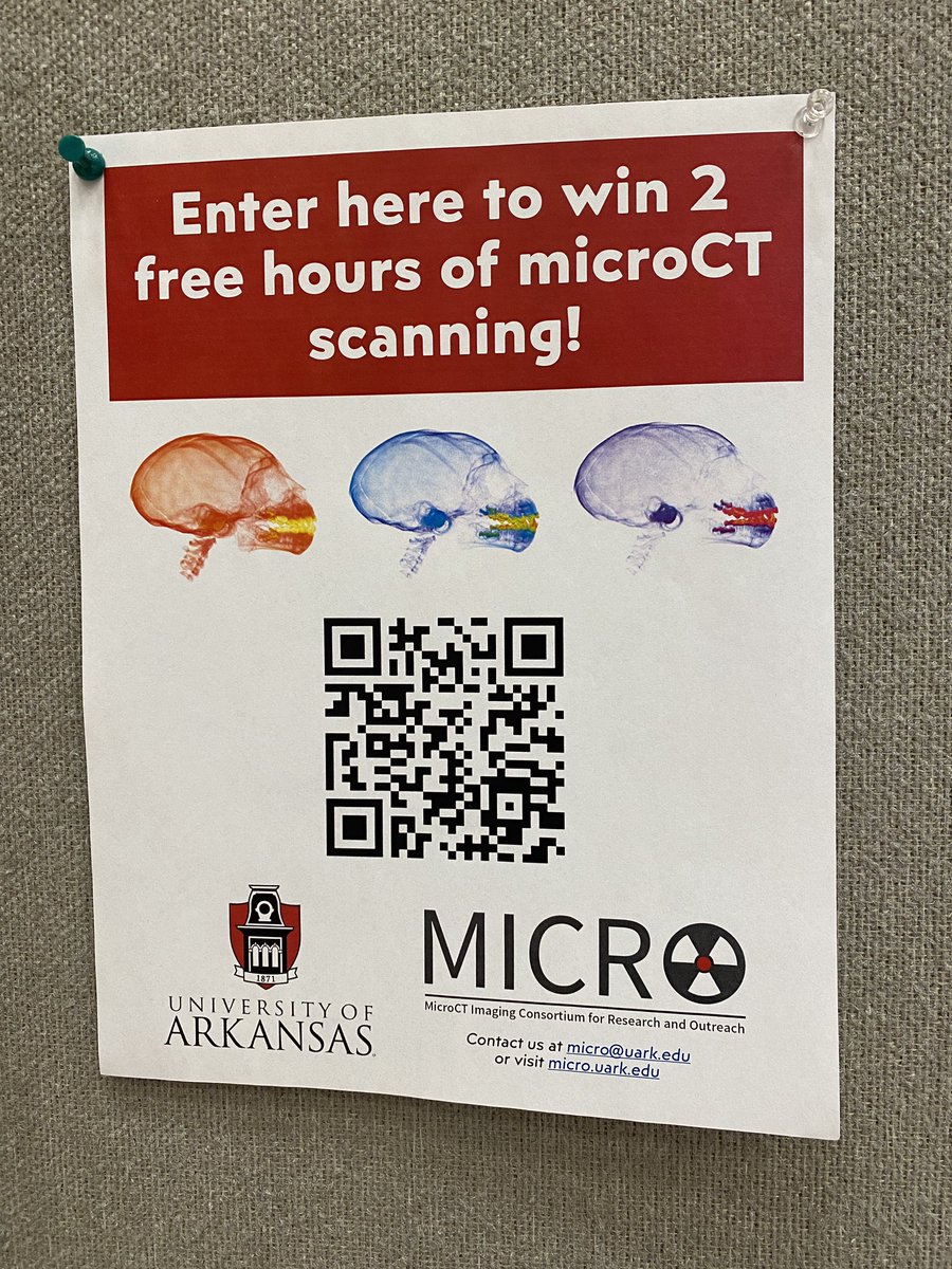 Hey #AABA2023!! Enter to win two free hours of microCT scanning and stay tuned for MICRO research being presented this year!!