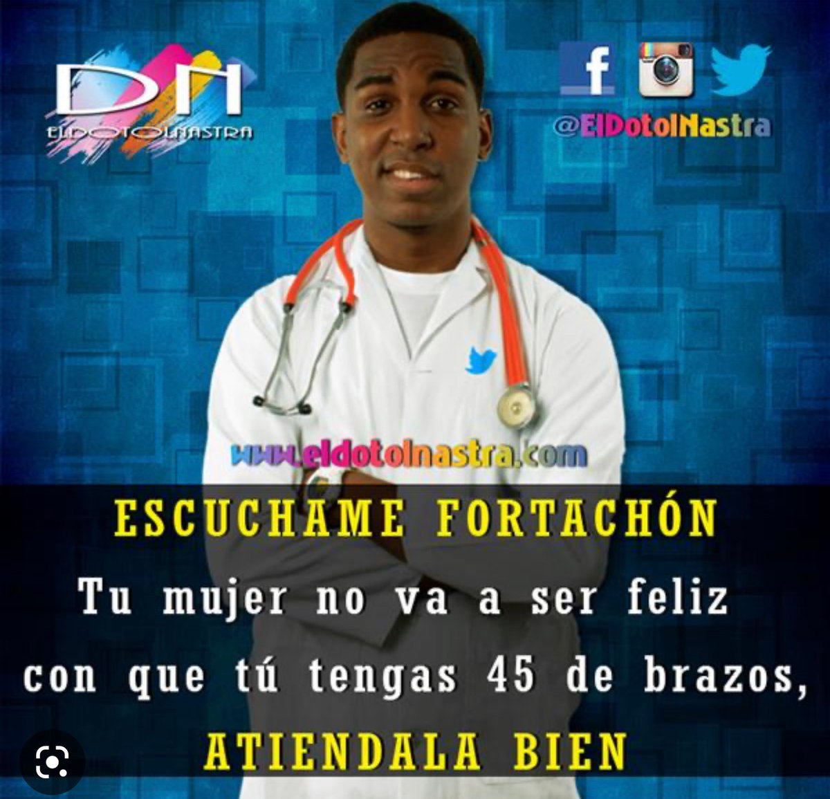 SaltaKokoteRD's tweet photo. Todos extrañamos al @ElDotolNastra usted puede presentar una novela como antes https://t.co/cuqAqE8Xyr