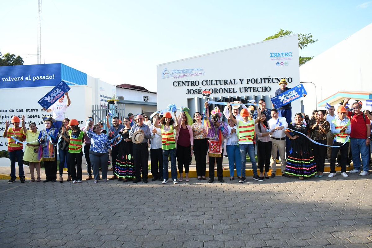 Así se vivió la inaguracion del nuevo Centro Cultural y Politécnico José Coronel Urtecho 

¡No Volverá el Pasado! <a href="/TecNacional/">Tecnológico Nacional</a> 

#UnidosEnVictorias <a href="/RDRFSLN_/">RDRFSLN_🇳🇮❤🖤</a> #LaPazNuestraVictoria <a href="/LaZelayita/">La Zelayita 🇳🇮</a>