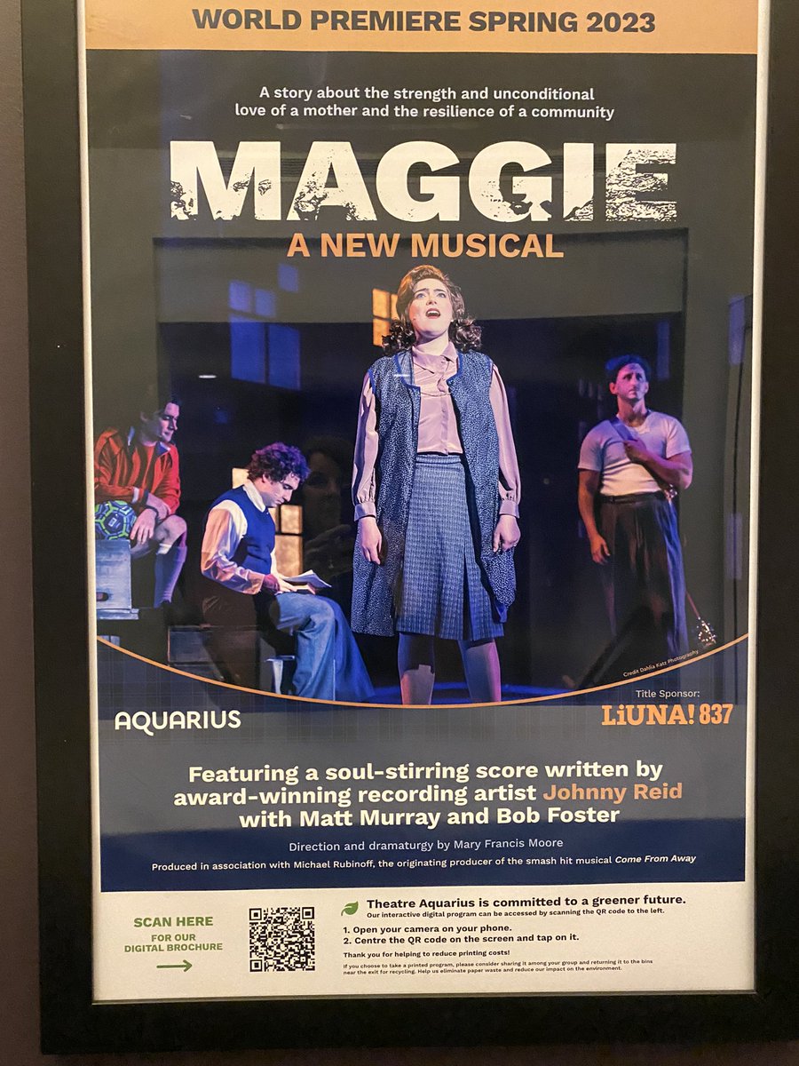 Congratulations to the cast and crew of #Maggie <a href="/theatreaquarius/">Theatre Aquarius</a> ! Thrilled to be in the audience for the world premiere and see the amazing Dharma Bizier <a href="/dharmaayla/">drama</a> . Don’t miss it! #HamOnt