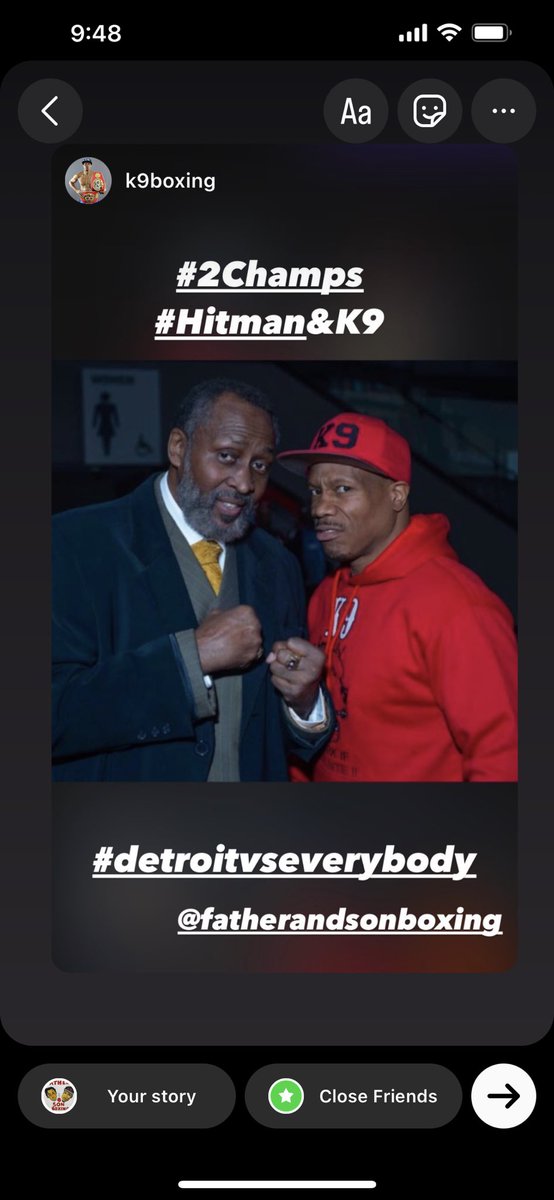 K9boxing's tweet photo. #2Champs Hitman Hearns and K9 Bundrage #DetroitFinest @Claressashields Press conference https://t.co/YGbCJXZSvu