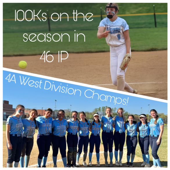 Not only does Cburg clench the division 🥇with a W over NW, 10-3, but senior Genevieve Gleason gets her 100th K of the season! 🙌🏻 Kudos to the girls on their success. ⭐️ Keep up the good work! 🥎💙