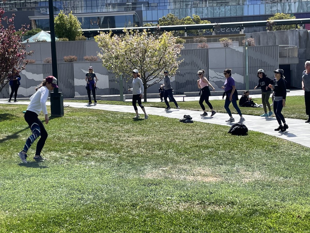 Thanks ⁦<a href="/YBGFestival/">YB Gardens Festival</a>⁩ and ⁦<a href="/RhythmandMotion/">Rhythm and Motion</a>⁩ for the great free dance class today. Super fun. I love that it’s drop-in, every Wednesday, and no experience requires.