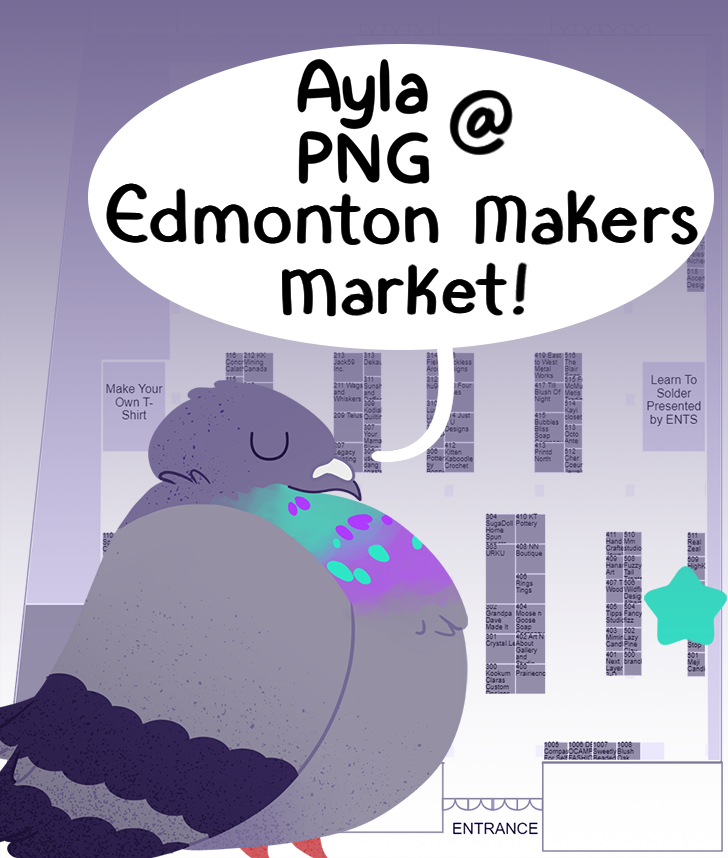aylapng's tweet photo. This Weekend! 📣
I’ll be at the Edmonton Makers Market this Saturday and Sunday!
•
•
•
#aylapng  #art #illustration #illustrator #illustrationoninstagram #edmontonmakersmarket #springmake #yegarts #yegartist #madelocalyeg #edmontonmade #edmontonmarkets #yegmarkets #artmarket https://t.co/btHGy5egwU