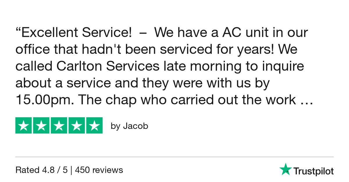 CarltonServices's tweet photo. Jacob gave Carlton Services 5 stars via #Trustpilot https://t.co/dxecVdRgop https://t.co/cEsJRRXM06