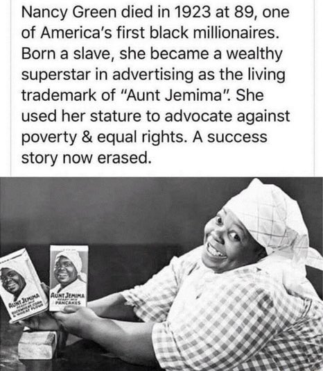 MaineGirl1717's tweet photo. I haven’t bought #AuntJemima since they removed her from their products. https://t.co/tymCUvwEPY