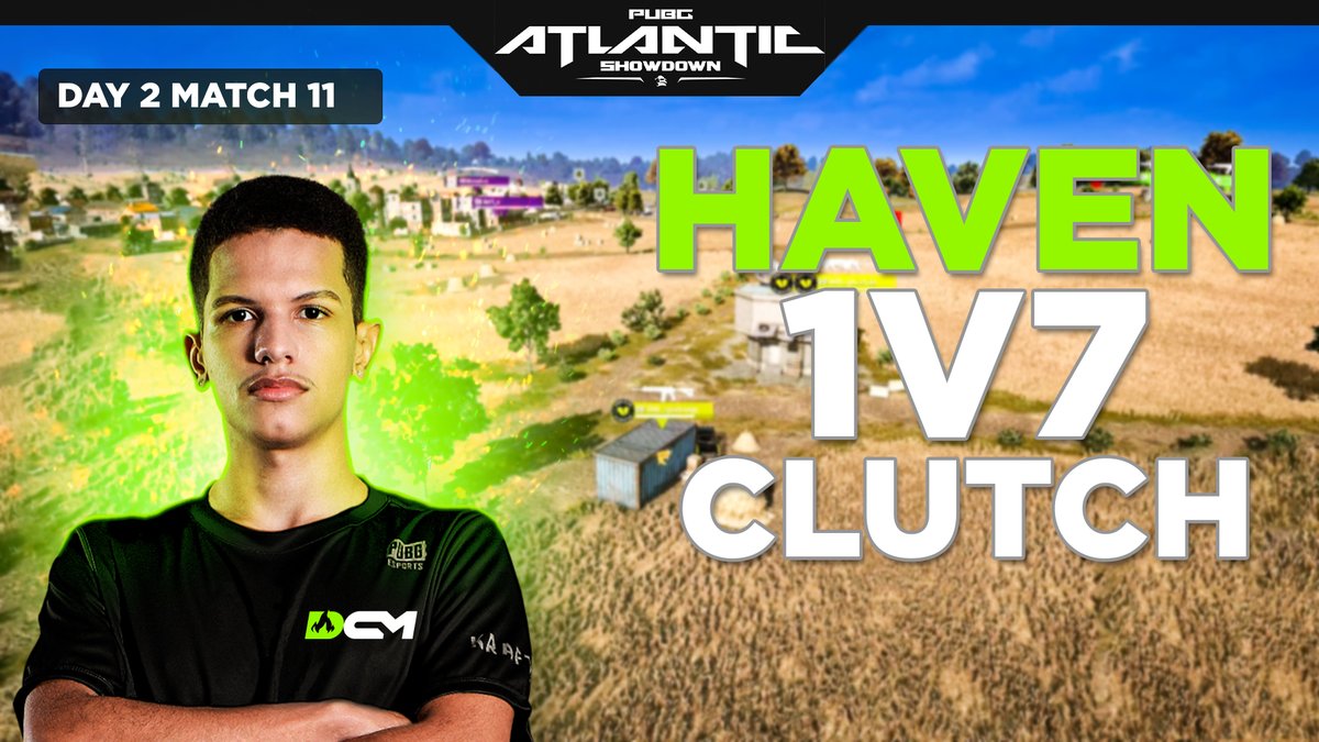 PUBGProPlays's tweet photo. PUBG Atlantic Showdown • Americas VS EMEA Day 2 Match 11 @Haven1fps 1V7 CLUTCH - @DecimateGG 8 KILLS

👤 @Haven1fps 

#PUBG #PUBGEsports #PUBGAtlanticShowdown #PUBGAmericasVSEMEA #PUBGDecimate #HavenClutch https://t.co/cPIryQtTQb