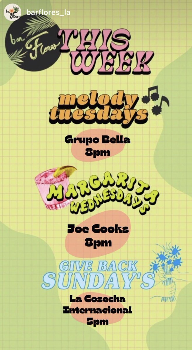 _JoeCooks's tweet image. Bar Flores. Echo Park. 8PM 📍 

Lets get fuckin WASTED 🍹🍹🍹🍹🍹🍹🍹🍹🍹🍹🍹🍹🍹🍹