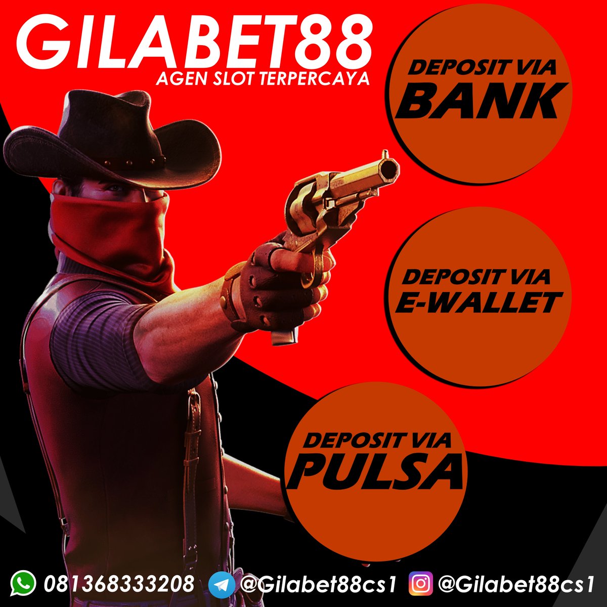 Piala2022's tweet photo. Nikmati pelayanan terbaik dari GILABET88 deposit dari mana saja tentunya bisa 🎉💯

👉 BONUS NEW MEMBER
👉 BONUS CASHBACK
👉 BONUS INVITE KAWAN

#pgsoft #slotpgsoftindonesia #slotjoker #joker123 #taruhanbolaonline
#slotlive22
#agentaruhanterpercaya #mudahmenang #slotgacor https://t.co/uOv9ABrktW