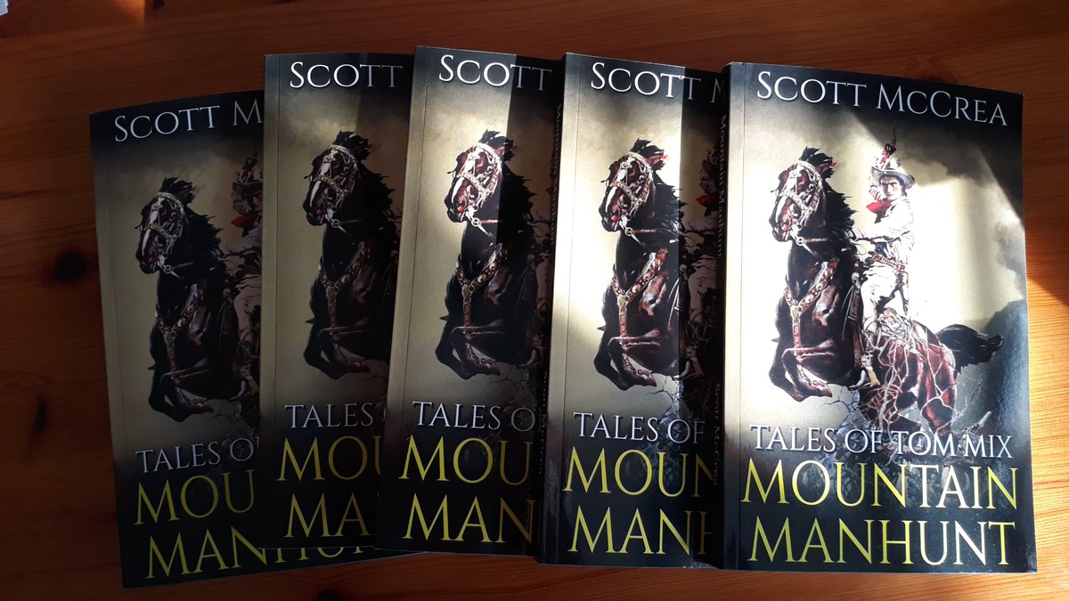 ScottMcCreaWest's tweet photo. Got physical copies of Mountain Manhunt and it looks fabulous! Many thanks to @PublishingDs for doing such a great job on yet another volume in the #TalesofTomMix.
#bookcover #physicalmedia #hardcopybooks #tradepaperbacks #Paperback #readers #readersoftwitter #Booknews https://t.co/5xrwsBo17O