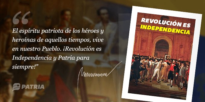 Plataforma Patria informa que ya inició la entrega del bono especial Revolución e Independencia. Precisan que el beneficio será repartido del 19 #Abr al 29 del mismo mes. 
#RevolucionEtica #LogrosEnRevolucion