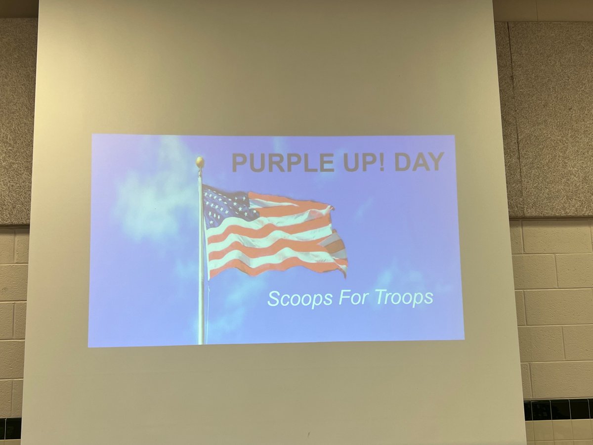 SchoolGbe's tweet photo. Celebrating our military connected students #purpleup #purpleupfcps #fcps @fcpsnews @region https://t.co/neCHOQmRip
