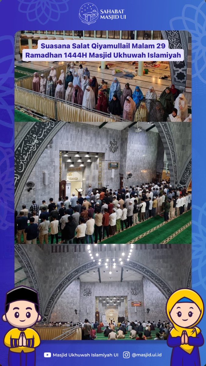 masjid_ui's tweet photo. [Suasana Salat Qiyamullail Malam 29
Ramadhan 1444H Masjid Ukhuwah Islamiyah] https://t.co/I9ZnD7WDXf