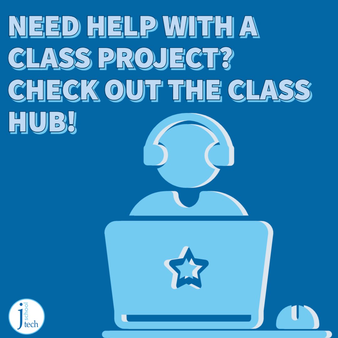 JSchool Tech's website has a Class Hub where KU Journalism students can find Adobe tutorials tailored to their specific classes! Check it out today at the link in our bio.