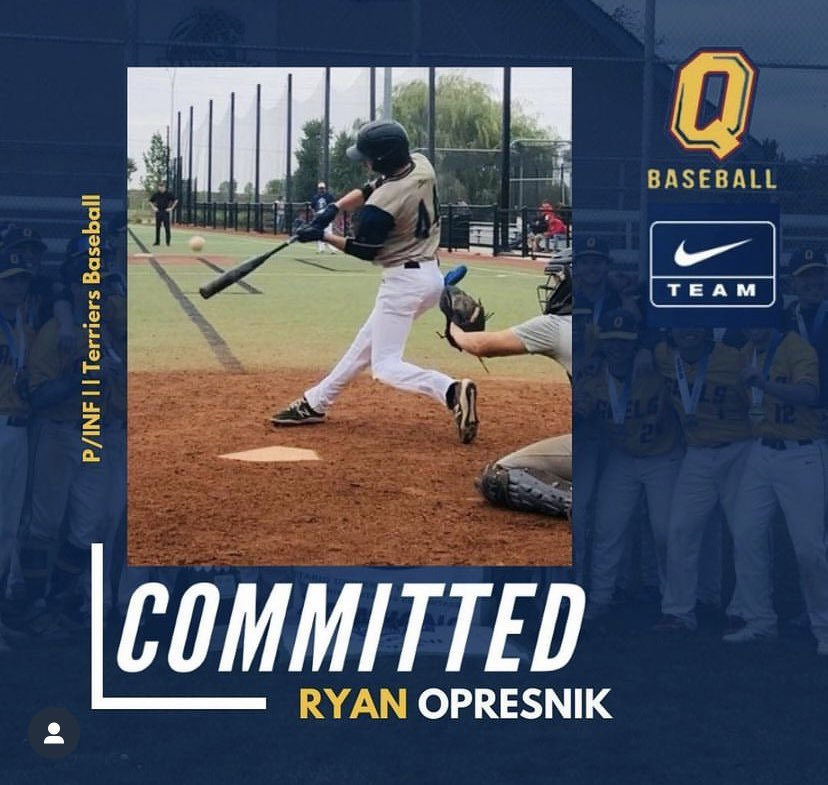 AllenBirdsNest's tweet photo. Congratulations to Ryan Opresnik on his commitment to Queens U! All the best and make us proud! Many blessings! @ryanopresnikbaseball #BAcardinals #DoItForJesus โพ๏ธ๐๐ https://t.co/bySwMH0o2c