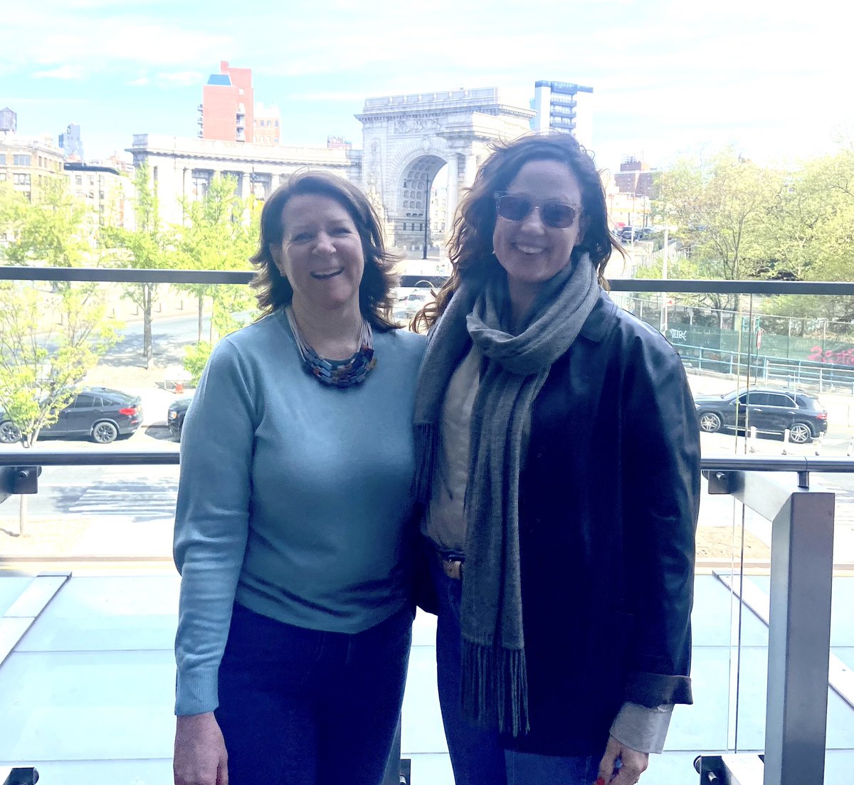 _IreneMc's tweet photo. Wonderful to catch up with @melindahanson while here in #NewYorkCity . A true thought leader and a ‘rockstar’ of the #cycling and #micromobilty world! https://t.co/k3l2jcYTjF