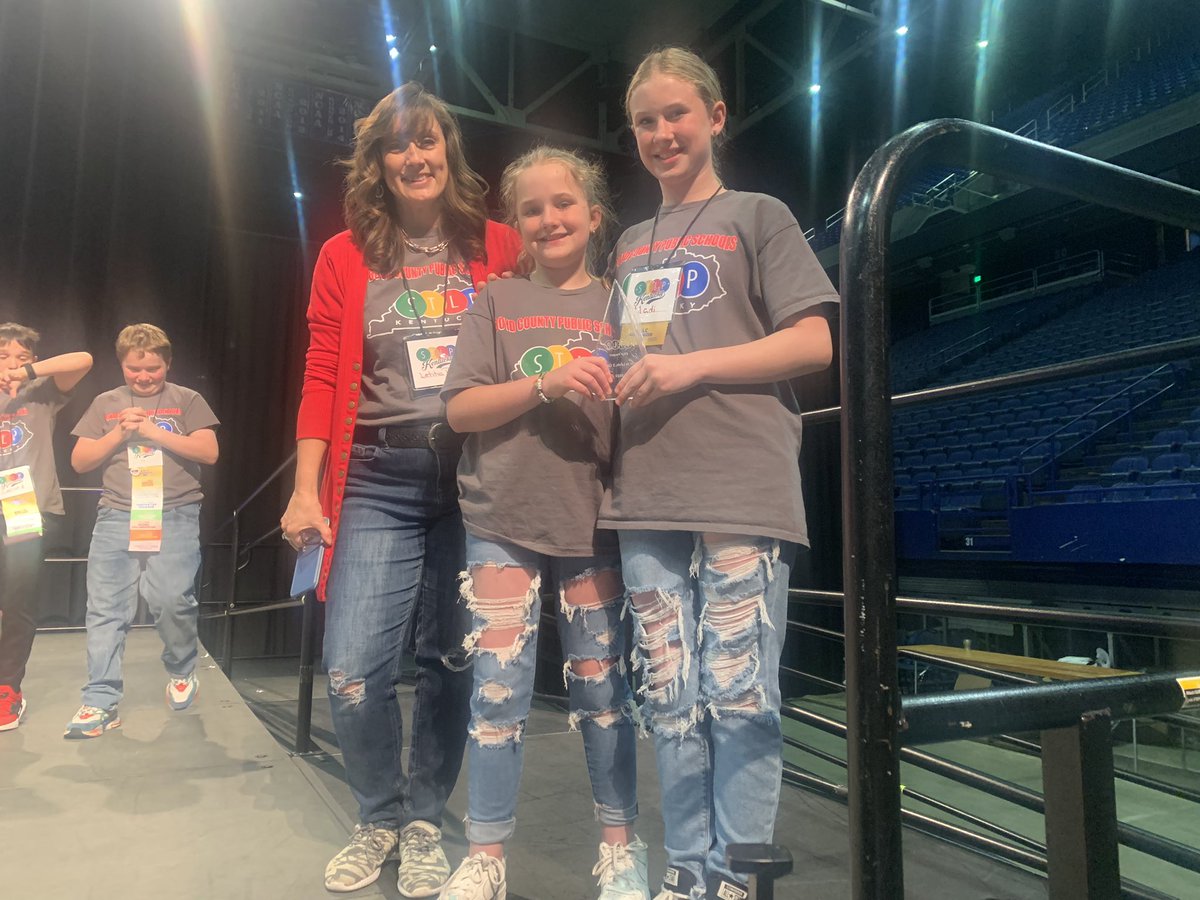 PontierCindy's tweet photo. Congratulations Summit Elementary KY Fact or Fiction for getting Best in Group at STATE STLP COMPETITION!! We are so proud of you!! @LetitiaRudie @SummitEleLMC @BoydCoSuper https://t.co/KmeqtBddXi