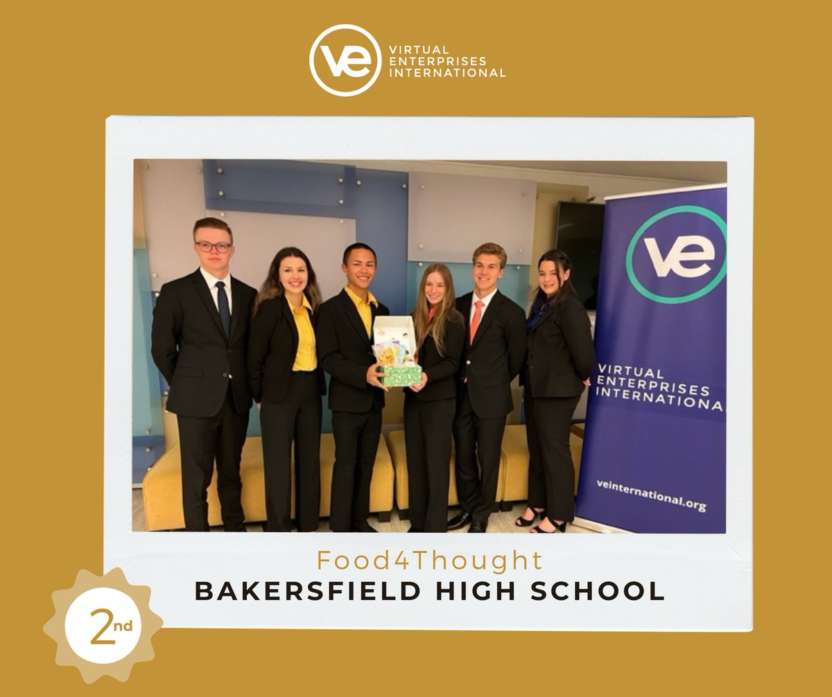 KCSOS's tweet photo. A huge congratulations to the following Virtual Enterprise (VE) teams for their amazing accomplishments! Centennial HS (1st), Bakersfield HS (2nd), &amp; Ridgeview HS (3rd) just swept the top three places at the National VE Competition in NYC, beating out more than 44 other teams 🎉 https://t.co/zva9RH6bQw