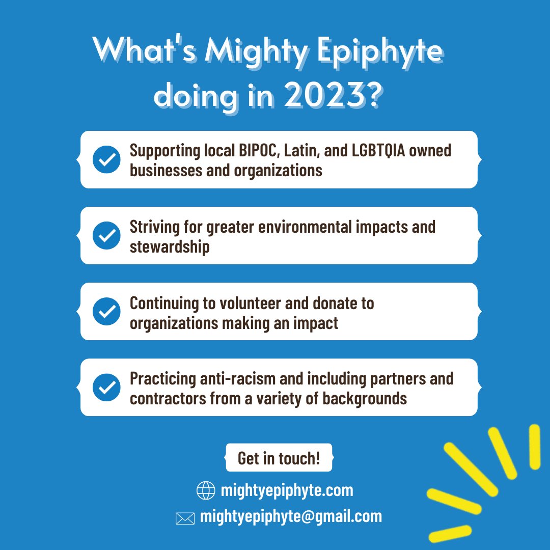 <a href="/MightyEpiphyte/">Mighty Epiphyte LLC</a> helps businesses get certified as B Corps and benefit companies, develop strategic marketing, and increase their positive impact. Visit mightyepiphyte.com and you can schedule a free consultation to see how they can help grow your business.