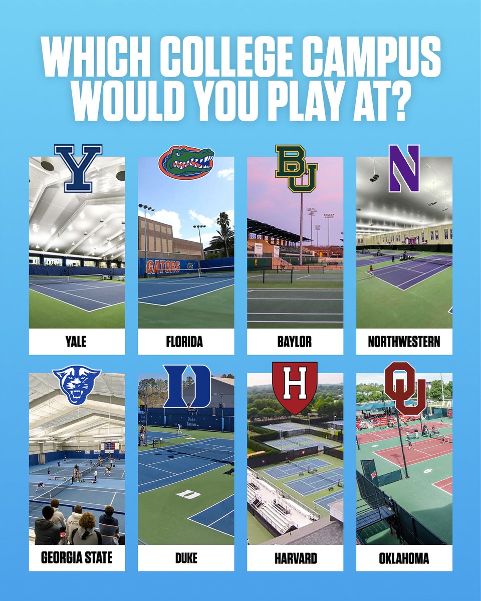Where would you play? 🤔 #CollegeTennis