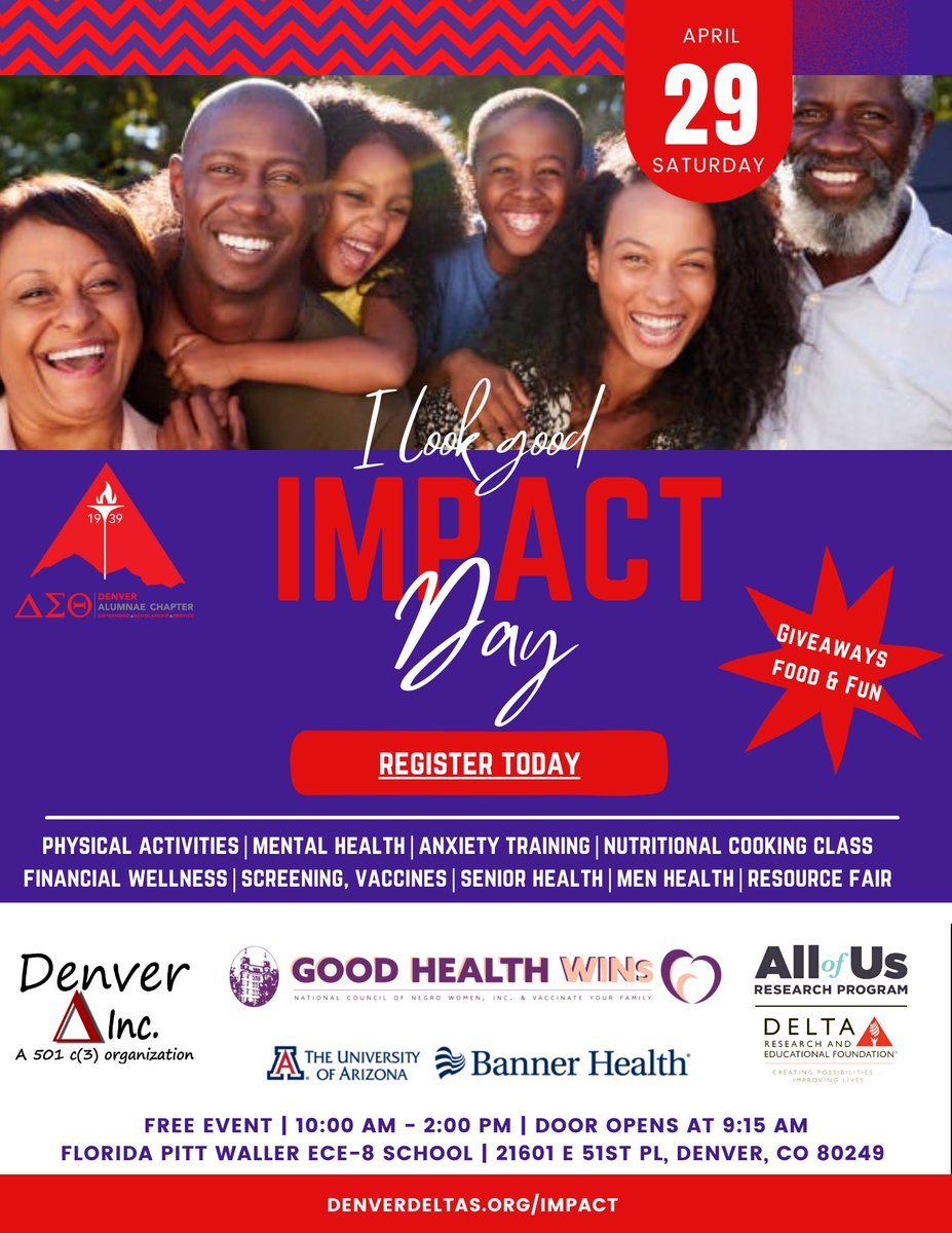 On this Wellness Wednesday, we invite you to free your mind. Join us on Saturday, April 29th, at Florida Pitt Walker School at 10 AM for Impact Day. Plan to learn tips on preserving your peace and so much more! #DACDST #FreeFamilyEvent #ImpactDay ow.ly/3Gyy50NNuiT