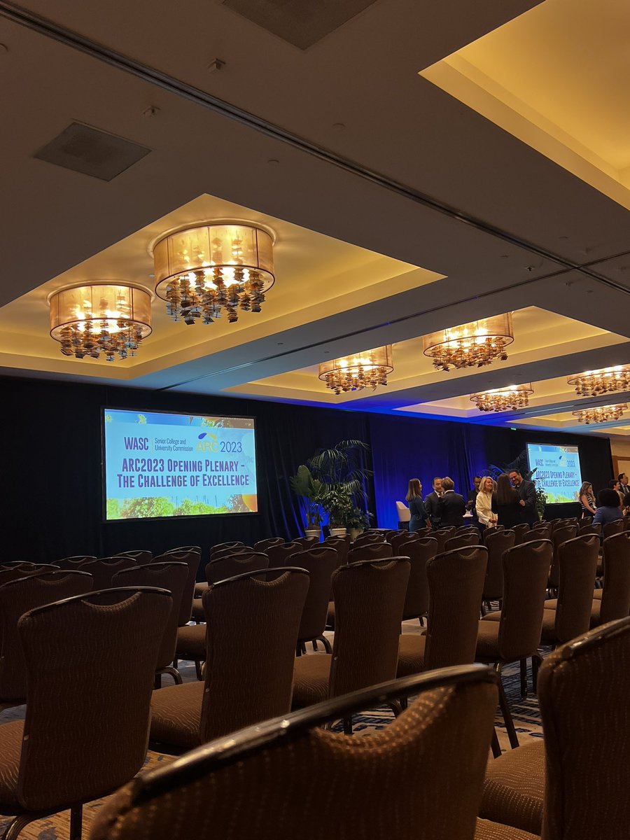 Open plenary time! Let’s get it! Excited and ready for another great <a href="/wascsenior/">WASC Senior</a> ARC conference. #WSCUCARC2023
