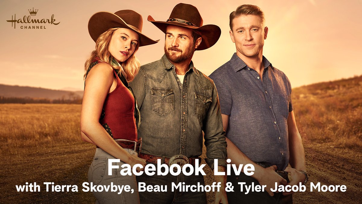 Ride (@hallmarkride) on Twitter photo Tune in TOMORROW! <a href="/SkovbyeTiera/">Tiera Skovbye</a>, <a href="/Beau_Mirchoff/">Beau Mirchoff</a>, and <a href="/TylerJacobMoore/">Tyler Jacob Moore</a> are going LIVE with <a href="/people/">People</a>'s <a href="/breannenyc/">Breanne L. Heldman</a> to dish about Sunday's all new #HallmarkRide.
Tune in Friday at 1pm ET on <a href="/hallmarkchannel/">Hallmark Channel</a>'s Facebook. Tune in TOMORROW! <a href="/SkovbyeTiera/">Tiera Skovbye</a>, <a href="/Beau_Mirchoff/">Beau Mirchoff</a>, and <a href="/TylerJacobMoore/">Tyler Jacob Moore</a> are going LIVE with <a href="/people/">People</a>'s <a href="/breannenyc/">Breanne L. Heldman</a> to dish about Sunday's all new #HallmarkRide.
Tune in Friday at 1pm ET on <a href="/hallmarkchannel/">Hallmark Channel</a>'s Facebook.