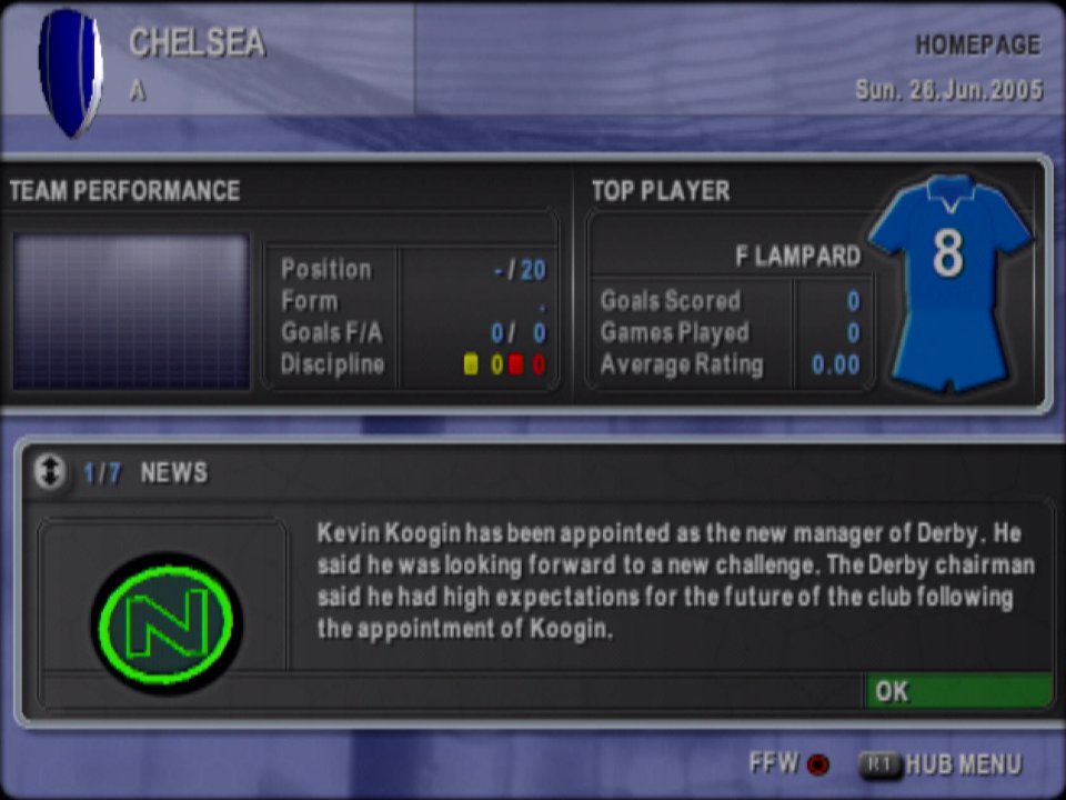 T_I_F_G's tweet photo. Premier Manager 2005-2006! 👔
Pit your wits against household names such as Alex Forgasen, Roberto Mincunu, and Kevin Koogin!
#PremierManager #PS2 https://t.co/e9C5H6PRl3
