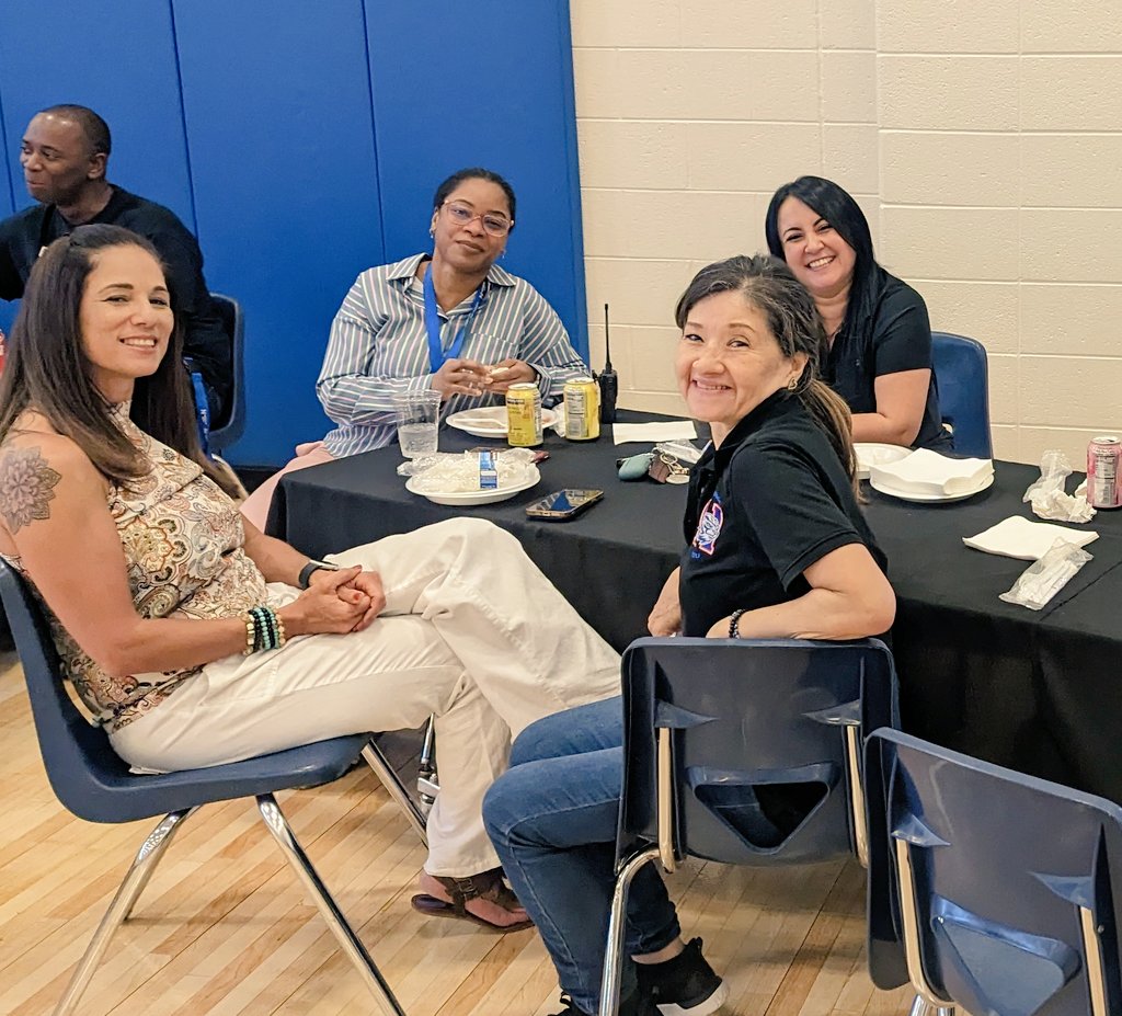 BaggettBrooks's tweet photo. We had a great staff celebration today @Northbrook_MS playing our 3rd annual Tacos &amp; Cornhole Tournament. The food was great and the competition was fierce. Congratulations to Team Rodriguez/Rehm for bringing home the (3D printed!!) cornhole trophy! Go Lions! https://t.co/0Eg9EzzH9F