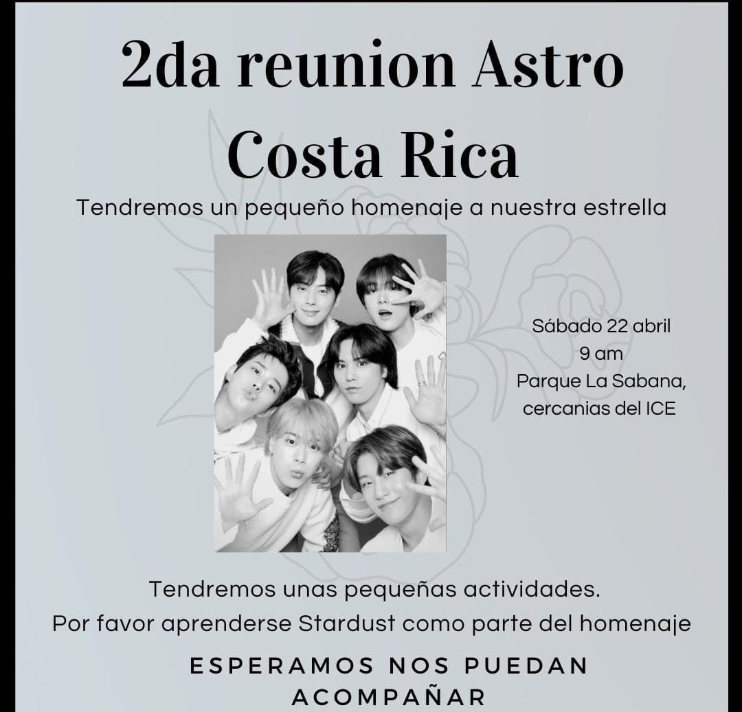 De parte del staff de Astro Costa Rica reenvío la invitación a todas las Arohas y personas de otros fandoms que gusten acompañarnos en este momento tan difícil.