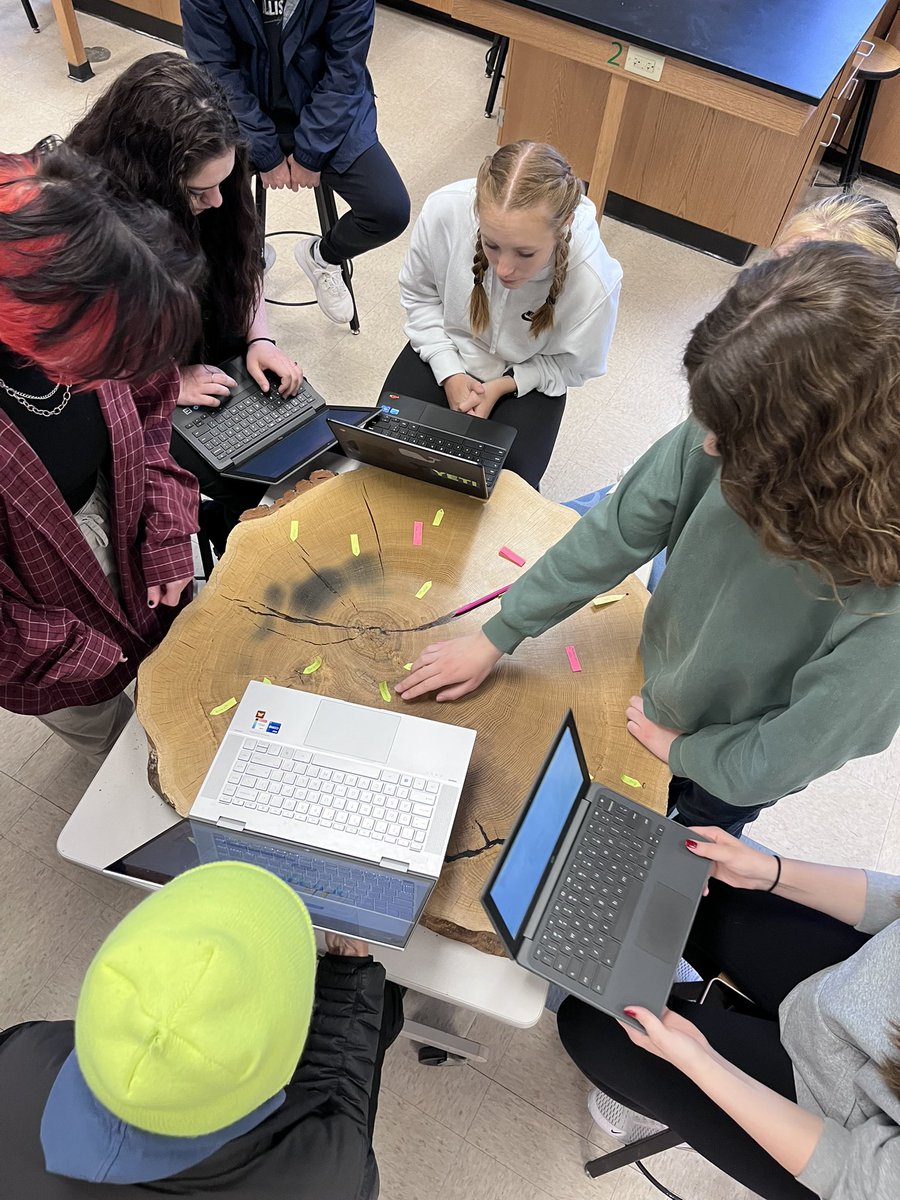 Field Ecology is deciphering tree rings, climate data, and human interactions with the land.  They have been using software from @locallyabsent <a href="/UMNews/">University of Minnesota</a> to learn about the intersection of trees, climate, and human culture. #WeAre832