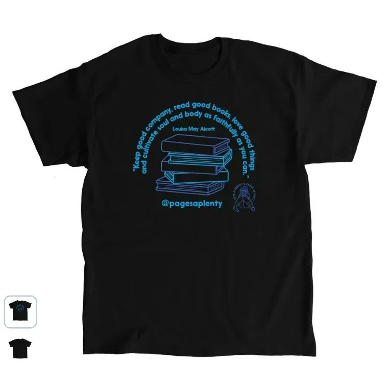 PagesAplenty's tweet photo. GUESS WHAT?!? You have til May 3 to order a t-shirt showing off your support for the shop 🥰😍! I'm so excited I got this setup in time for #IndependentBookstoreDay (orders won't arrive until after, but still!!!) Which color should I get? 😏
https://t.co/ZTswaXp72a https://t.co/qrj44yUkl7