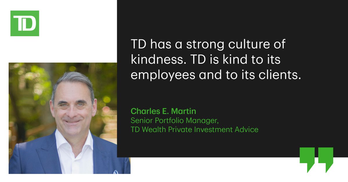 I am privileged to manage TD Wealth's branches in Richmond and Burnaby.  It is a source of pride that we have been able to triple our assets in 8 years with minimal advisor turnover.  Balancing kindness with business excellence has been key!  Want Change?  socialcentre.td.com/txLRAZ