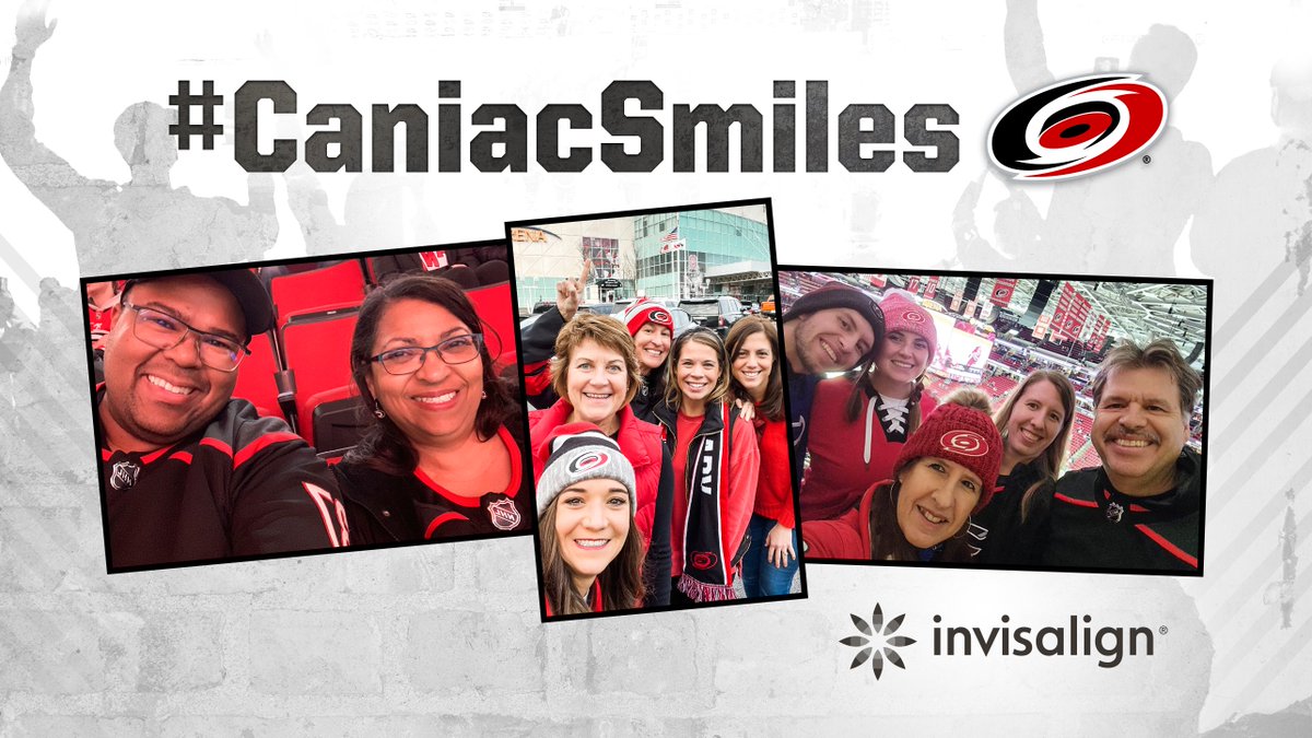 Canes's tweet photo. Cheering on the #Canes tonight? 

Tag your photos with #CaniacSmiles and you could end up on our video boards during the game, courtesy of @Invisalign! https://t.co/g4HxEQyYVP