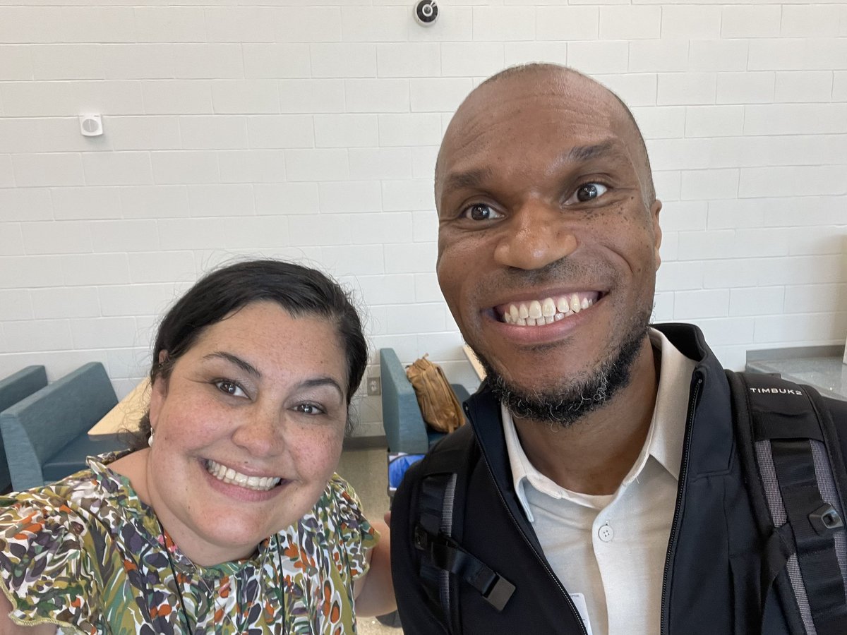 In 2019, @candacelett621 and I did a Twitter chat for the book, We Got This by <a href="/MisterMinor/">Cornelius Minor</a> . 

4 years later, I finally got to meet him!!! What an awesome last 3 days learning from this guy.

#alwayslearning