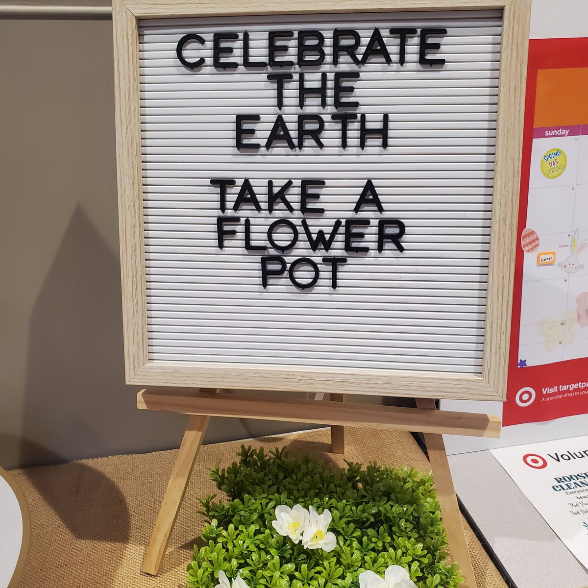 Recognizing team during volunteer week and supporting Earth day, By Taking a flower pot to plant. #g392givesback #VolunteerWeek