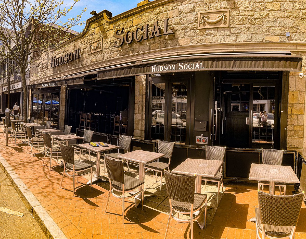 'Step outside, soak up the sun, and let the good times roll because patio season is officially open! ☀️🍹 Cheers to patio season! 🥂 #patioseason #summervibes #outdoordining #letsgettogether'