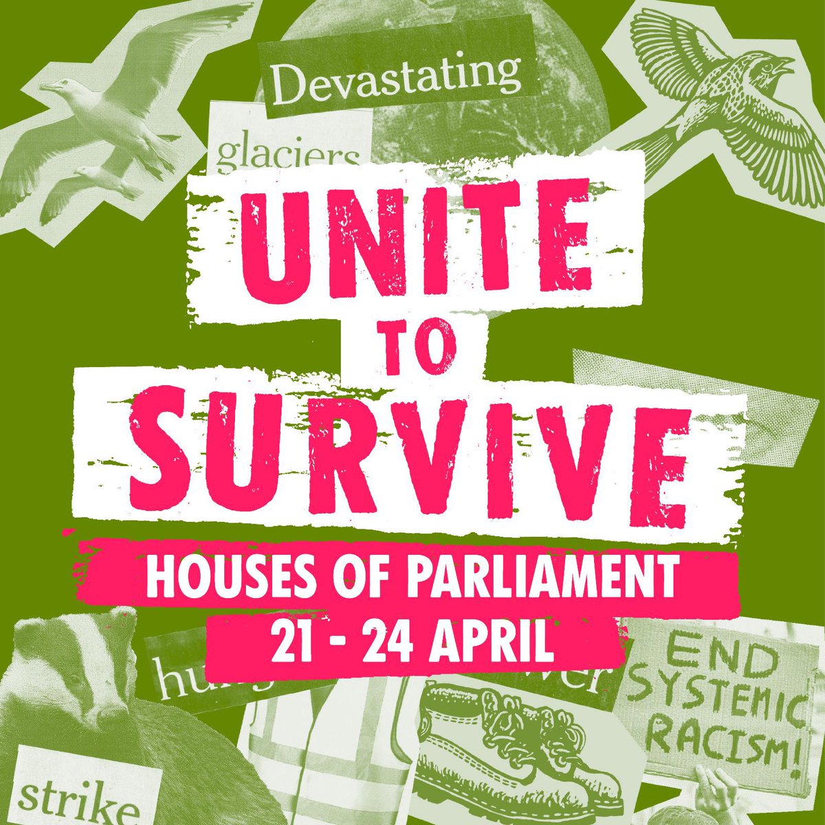 XRLondon's tweet image. If politicians aren’t willing to do the work in times of crises then it’s up to us, the public.

Join many organisations uniting outside the Houses of Parliament from April 21-24. Will you be one of them? 
#UniteToSurvive ℹ️ extinctionrebellion.uk/the-big-one/